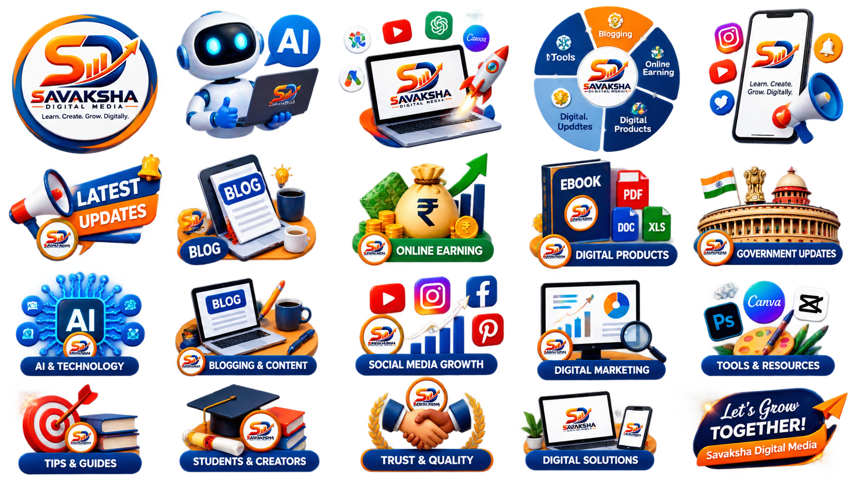 HOME savaksha digital media icon collection